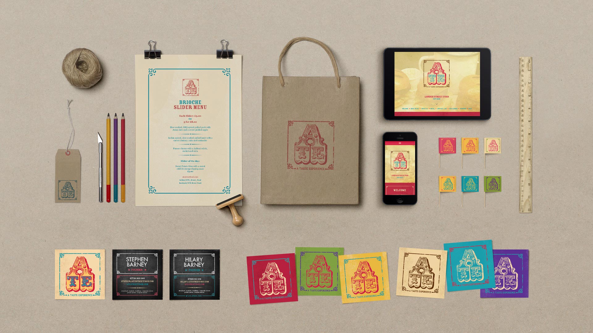 A Taste Experience print Stationary