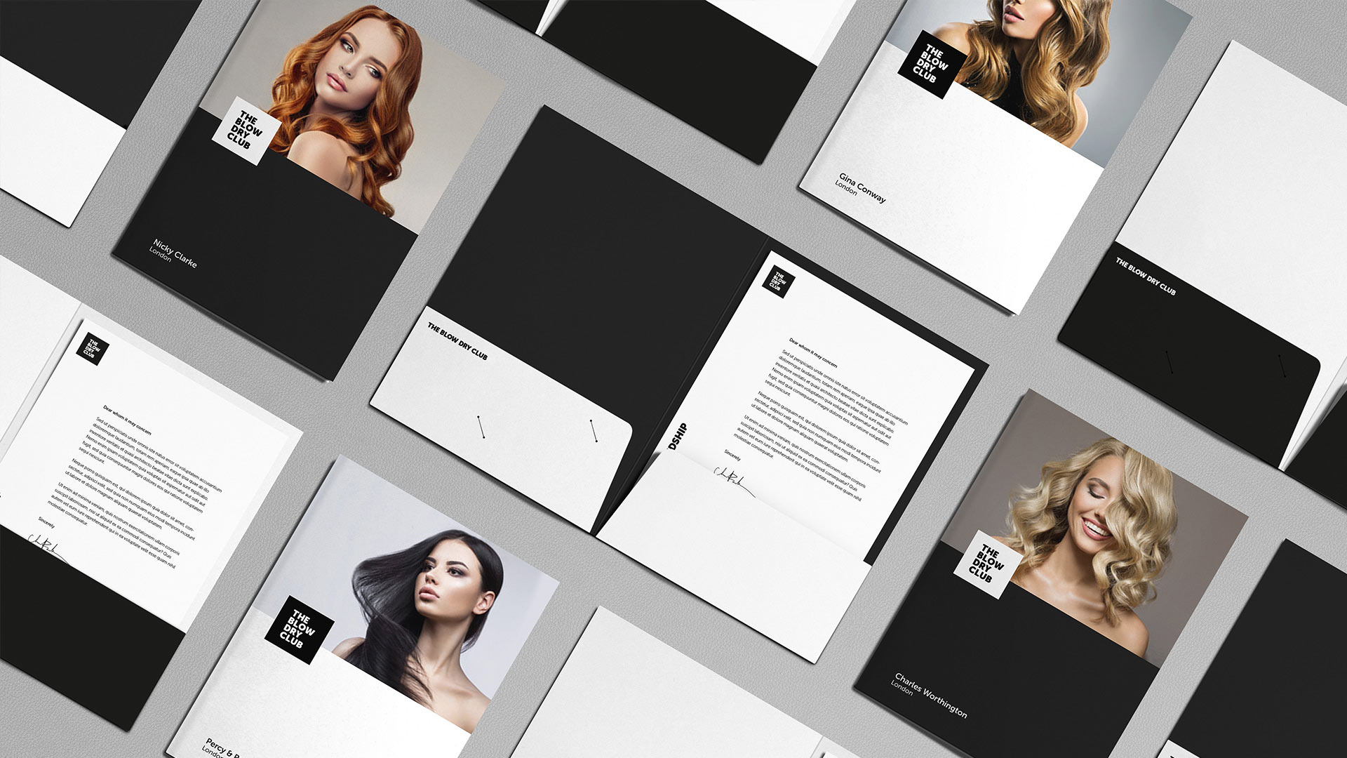 The Blow Dry Club Folders